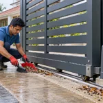 Keeping Sliding Gate Tracks Clear of Stones and Debris